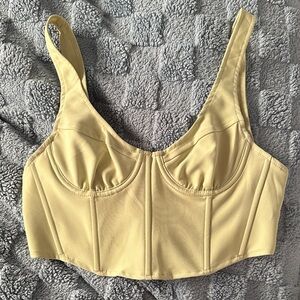 Green Women's Bustier Top